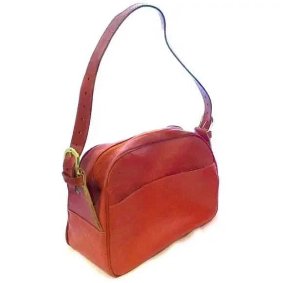 Hartmann Carry-On Bag Luggage Vintage Orange Retro Shoulder Strap Classic Travel
